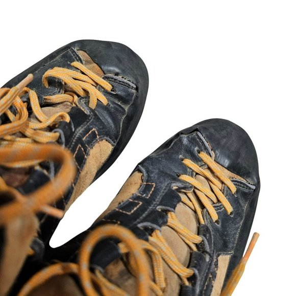 Scarpa Pro Ascent Mens Climbing Hiking Boots Size 42 Orange Black Gorpcore‎ - Picture 7 of 12